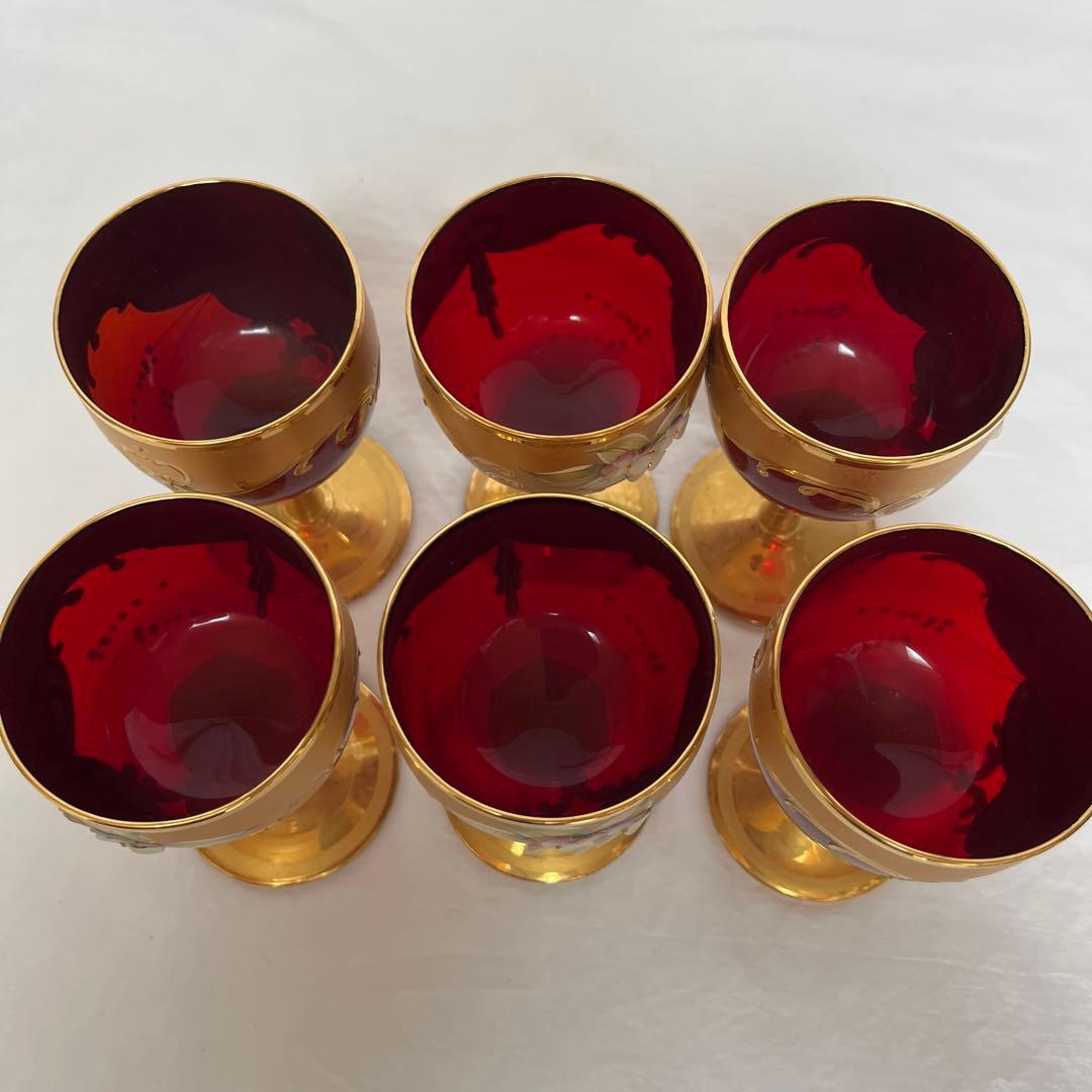7点セット ベネチアングラス ムラーノグラス ムラーノ イタリア 24金