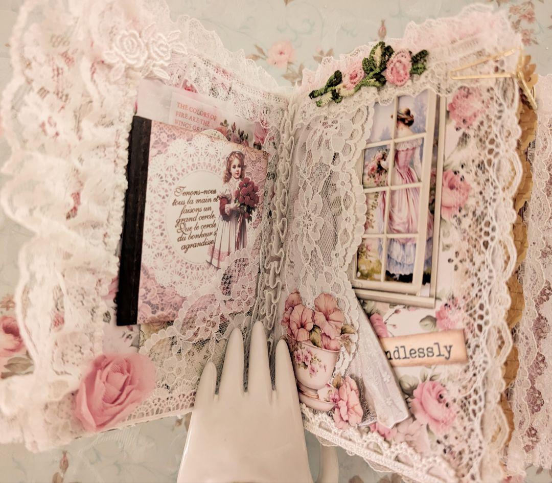 薔薇とレースのロマンチックスィートジャンクジャーナル*Brilliant*