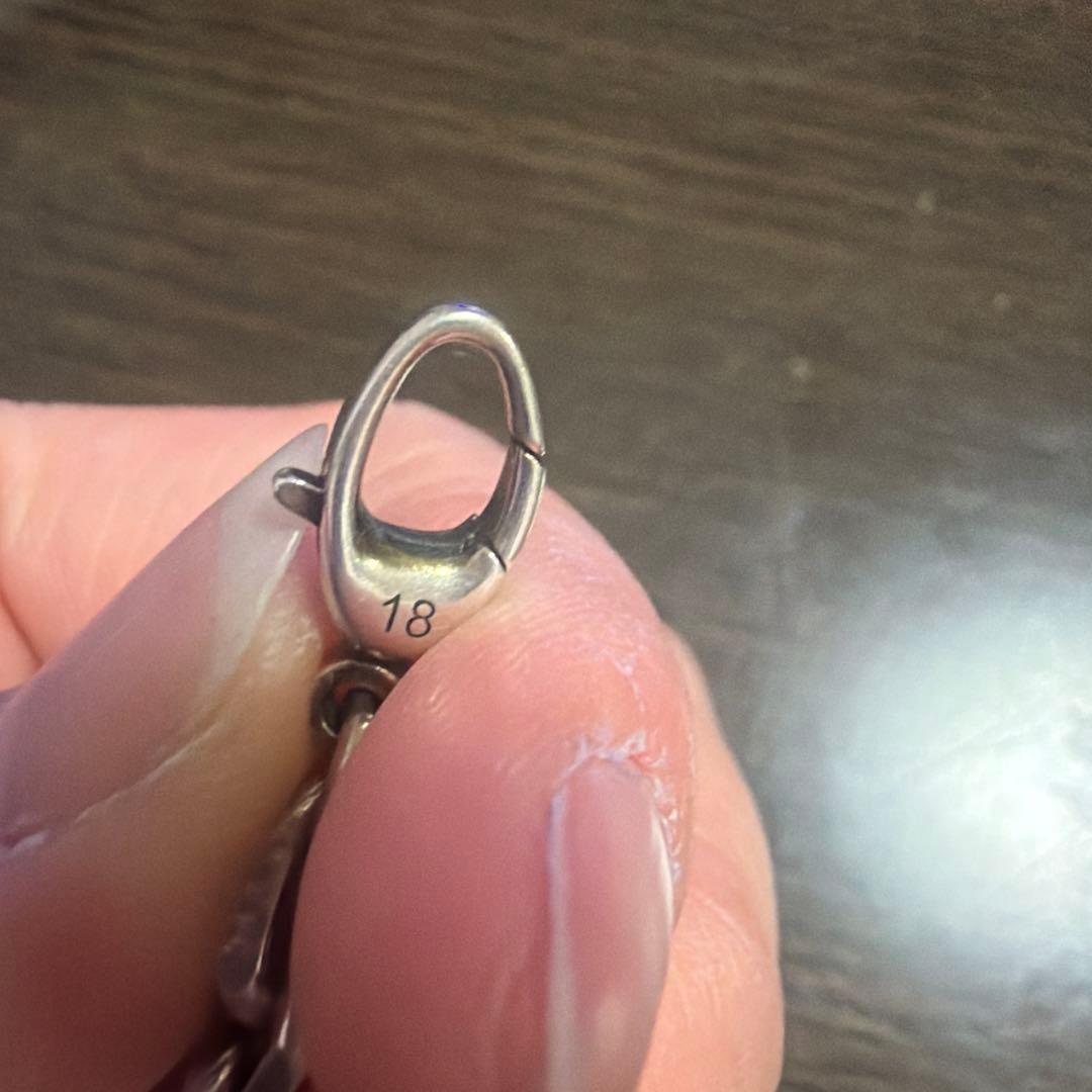 Gucci シルバー ロゴチェーンブレスレット 18cm