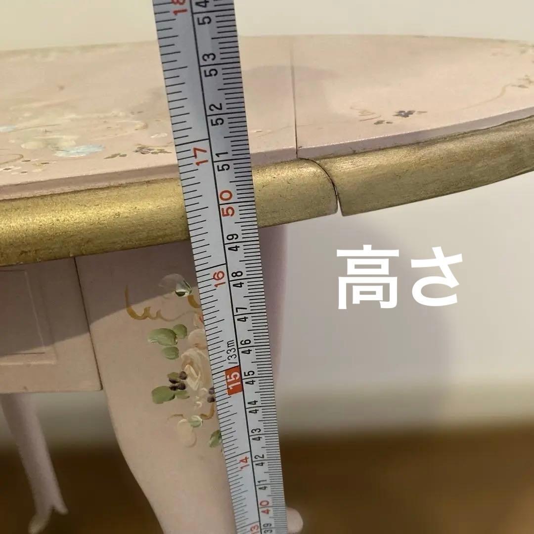 13日までお値引き】折りたたみ猫足サイドテーブル・トールペイン