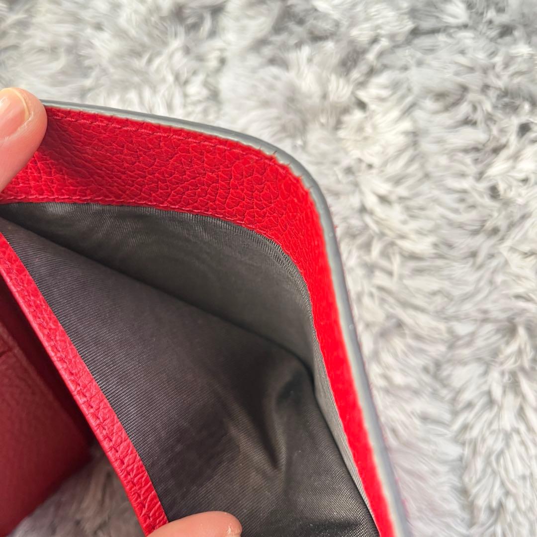 極美品✨GUCCI 折り財布　札入れ　カードケース　インターロッキング　シボ革