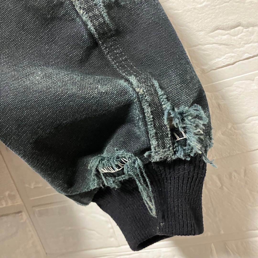 ●H14【US輸入】【ボロ】カーハート アクティブジャケット ブラック【2XL】