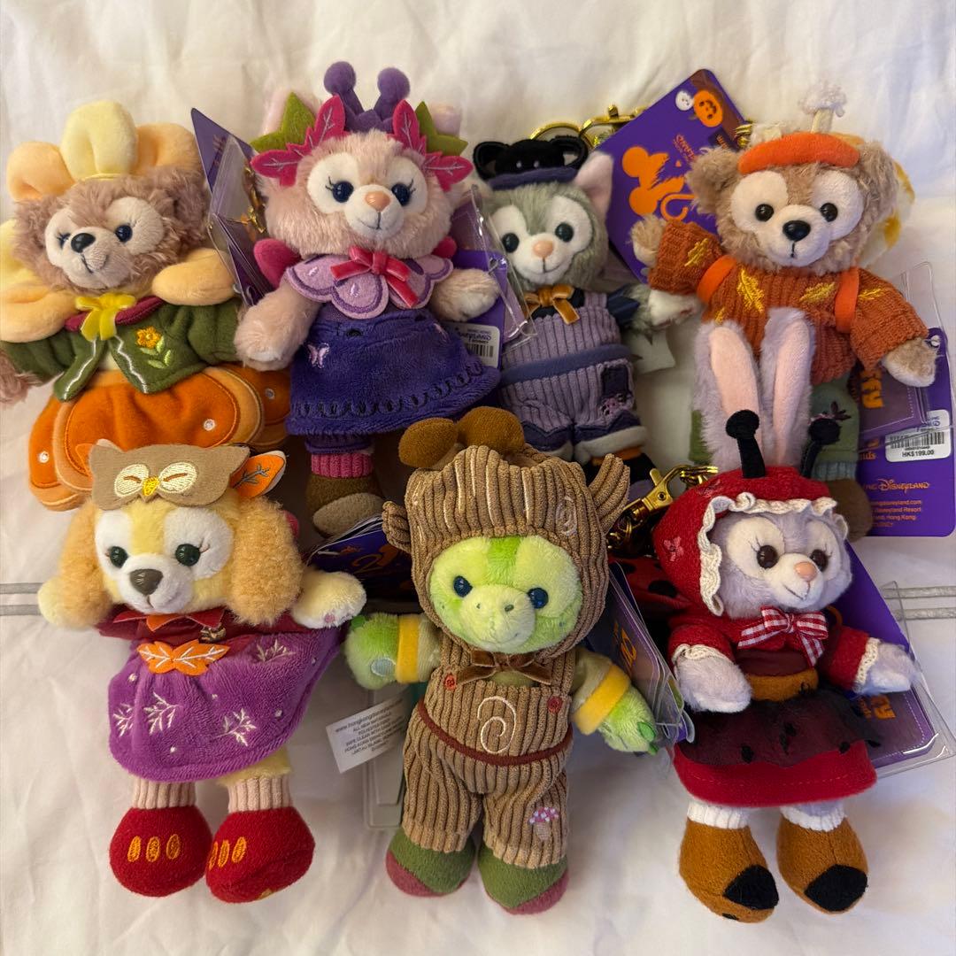 香港ディズニー ダッフィー ぬいぐるみキーチェーンセット 香港