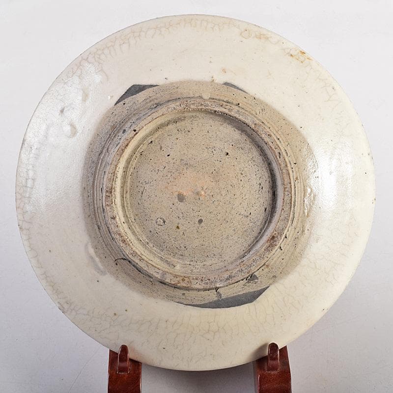 中国　赤絵　魚藻文盤　皿　V　R8757