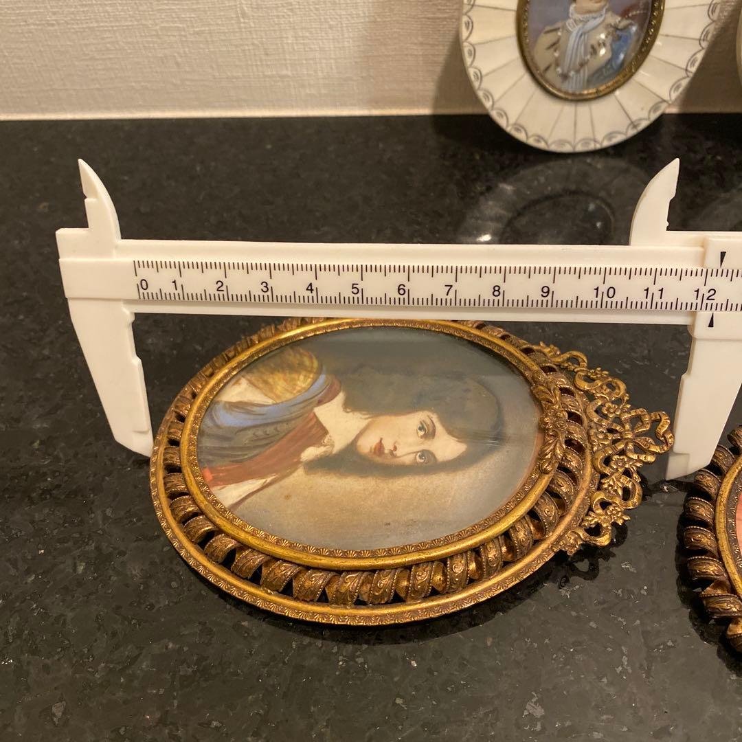 【蔵出し♡海外】人物画 ミニチュア　4作