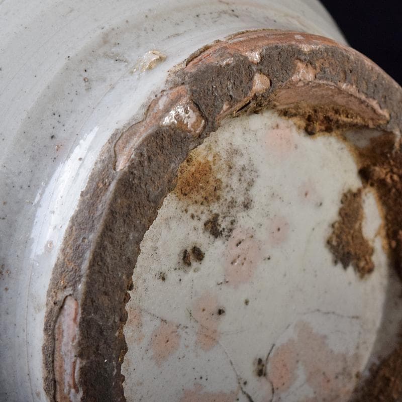 朝鮮美術 李朝 高麗白磁 染付 花文 碗口瓶 C R8418の通販はau PAY