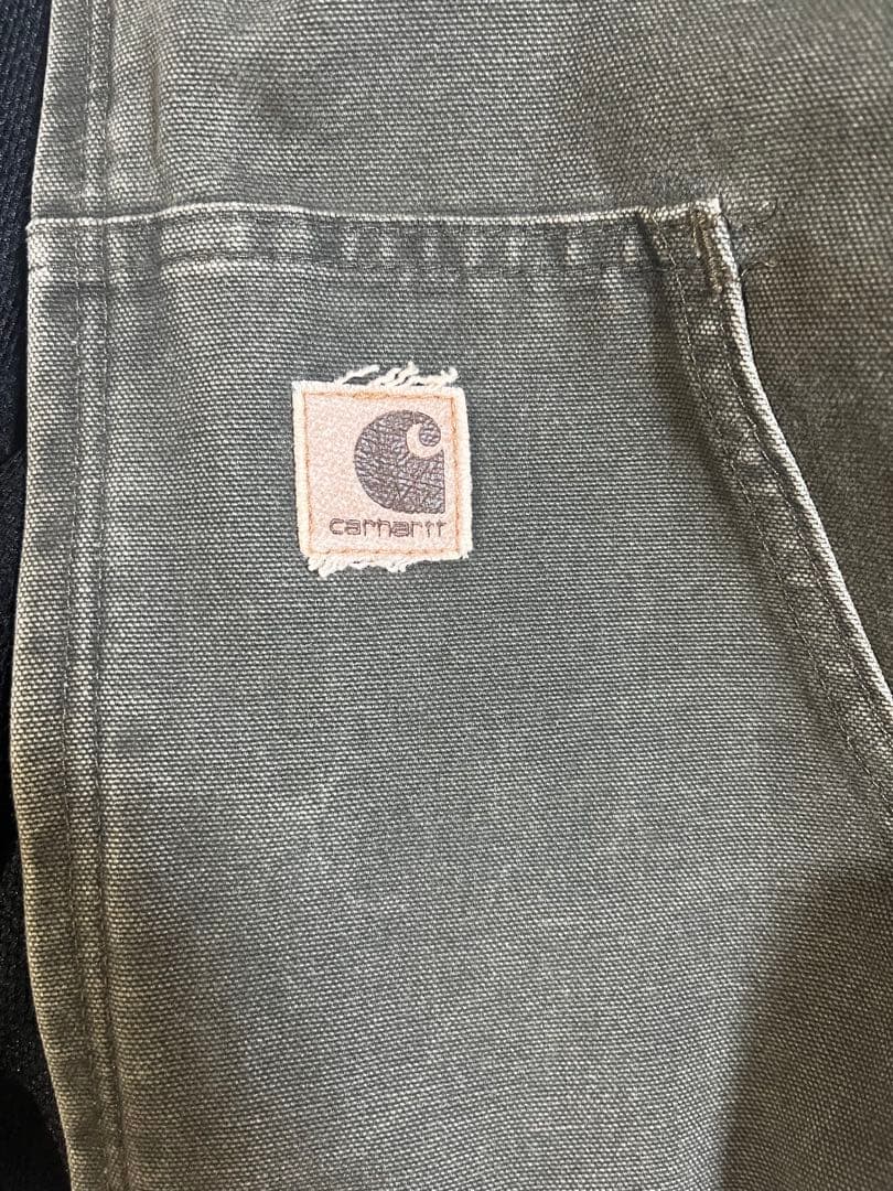 Carhartt アクティブジャケット J25 MOS 革パッチ モスグリーン