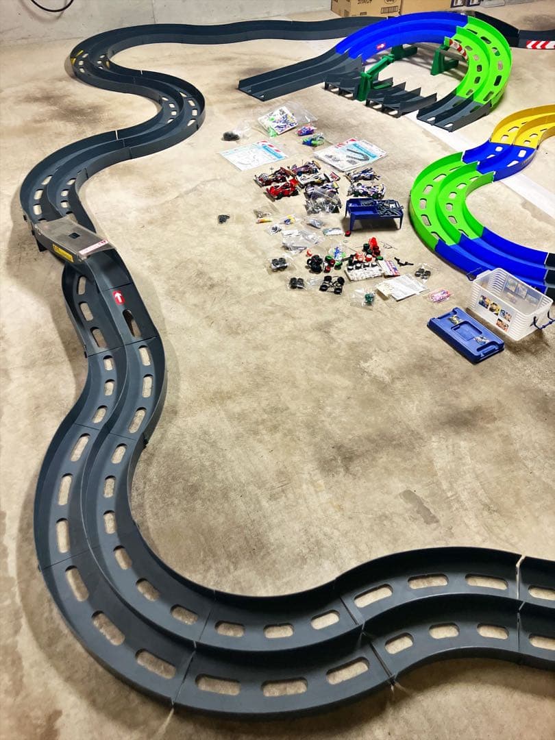 こ*こ様 ミニ四駆 オーバルホームサーキット バンクアプローチ ラップ