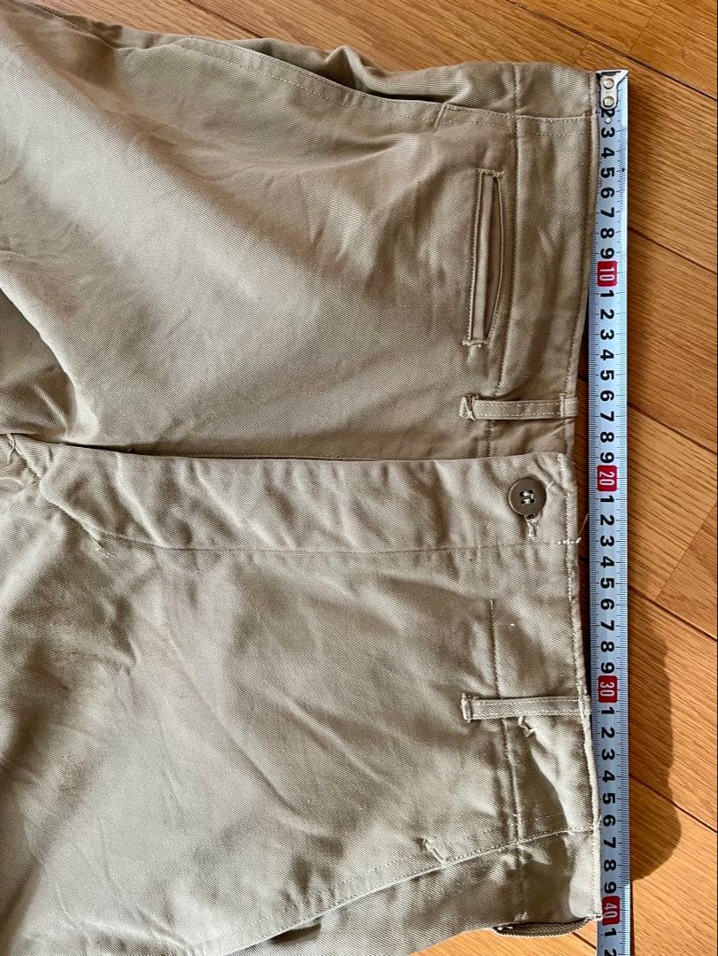 40's M43 カーキ U.S.ARMY 実物 チノパン M-1943 w33