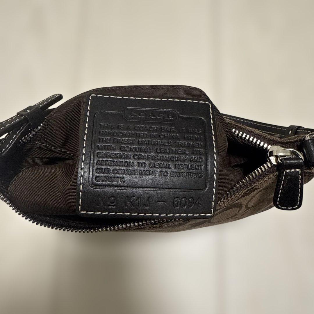 断*）様 コーチ アクセサリーポーチ ハンドバッグ シグネチャー キャンバス レ