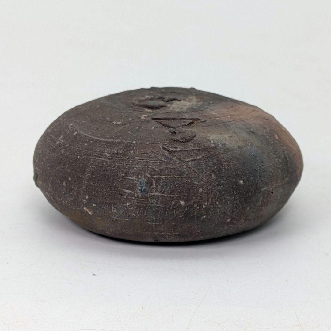 人間国宝 山本陶秀 備前焼 香合 共箱共布 抹茶道具 茶器 香道具 香盒