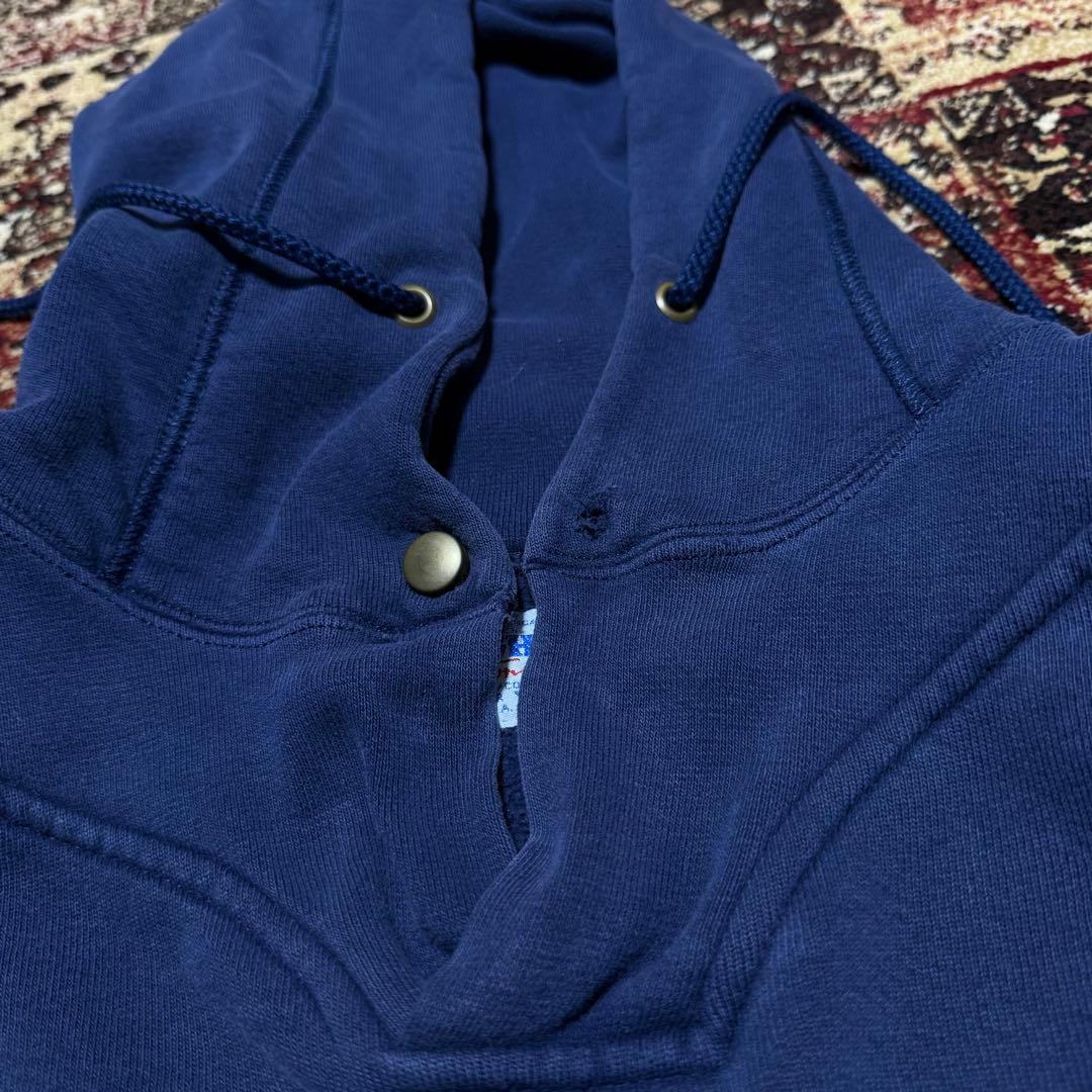 希少 90s russell athletic ラッセル フーディー XL 紺