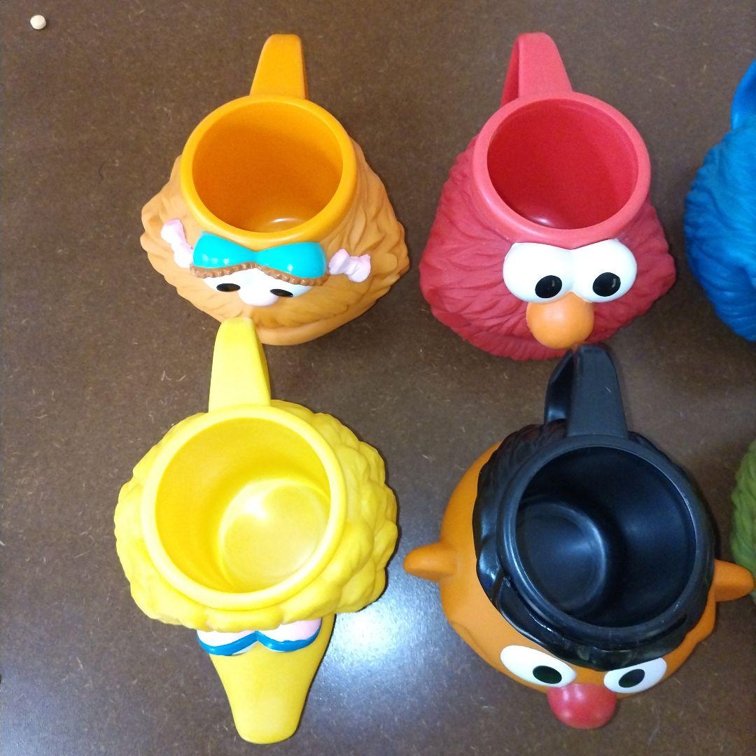 h*6様 セサミストリート 3Dフェイスマグカップ 6個セット