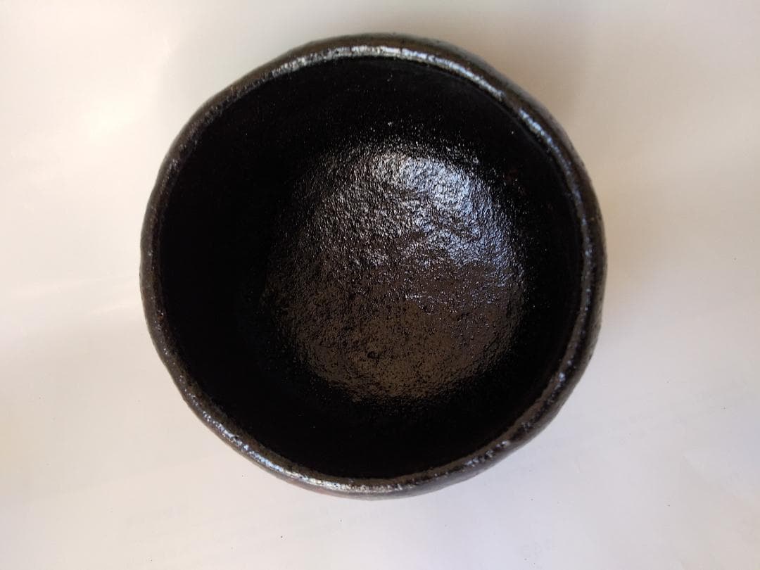 小西平内焼 太閤窯 原田聖龍 朱彩黒茶碗 共箱 茶碗 茶道具 茶器 抹茶碗 新品