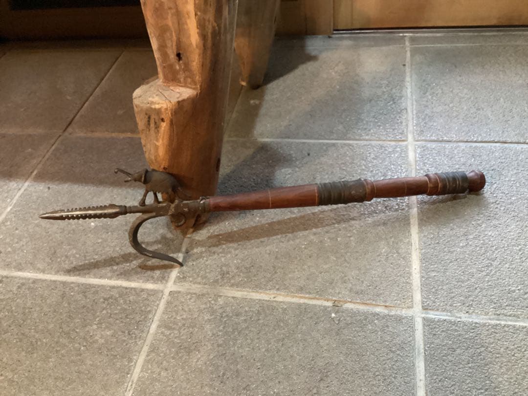 ビィンテージ　インド古武具　象使い　アンクス