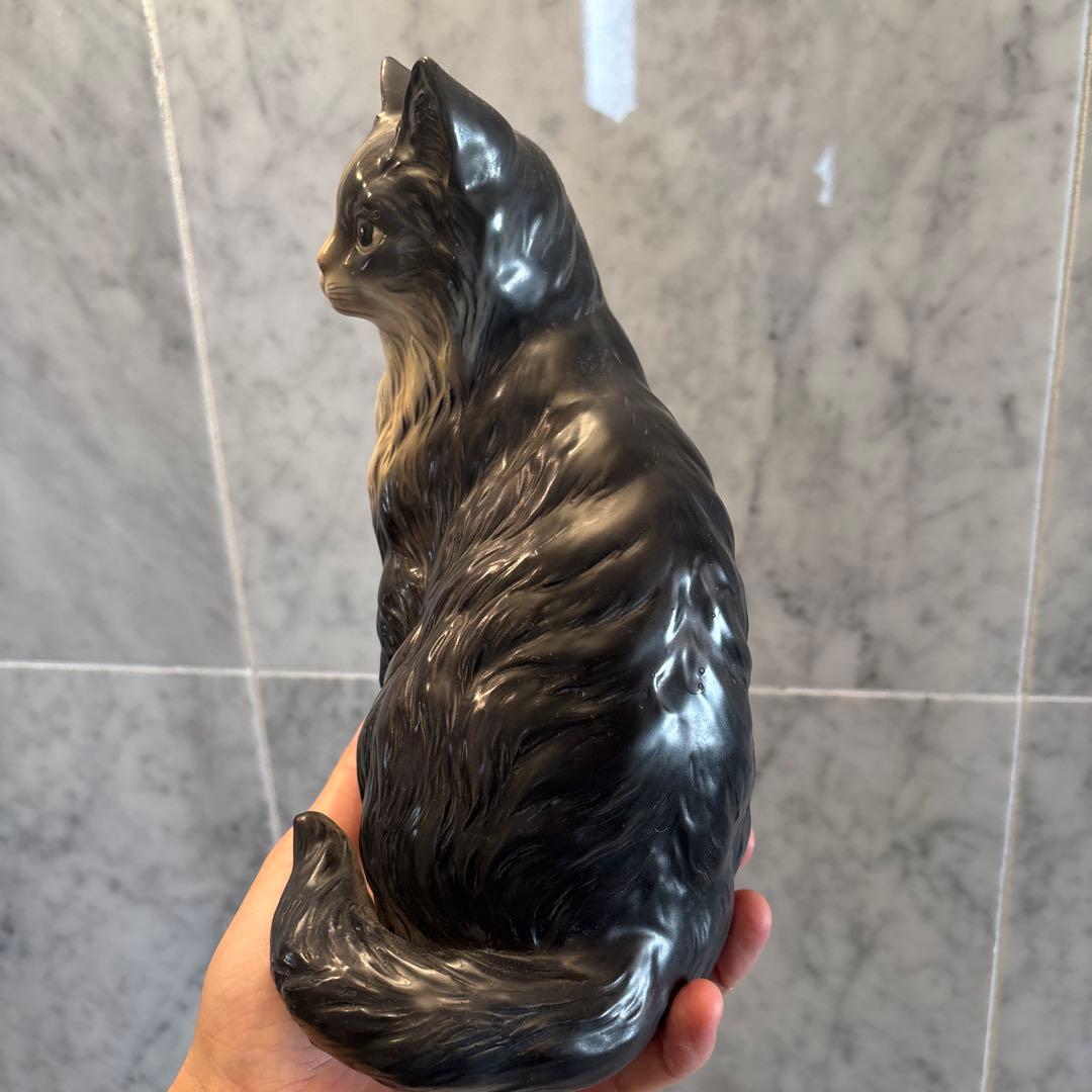 アメリカ70年代手描きの瞳が美しく、とても雰囲気がある猫ちゃんの陶器