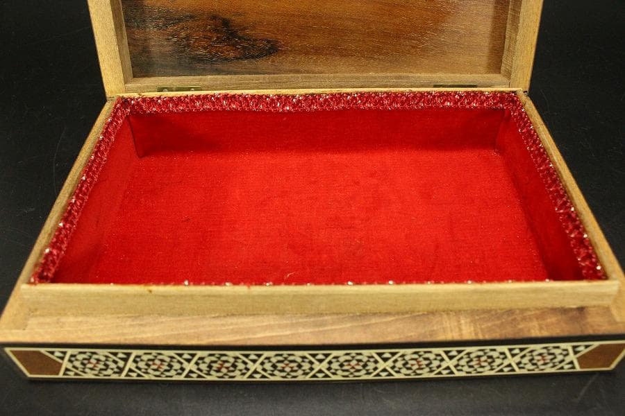 高幾何学模様 象嵌 箱(ZE365)