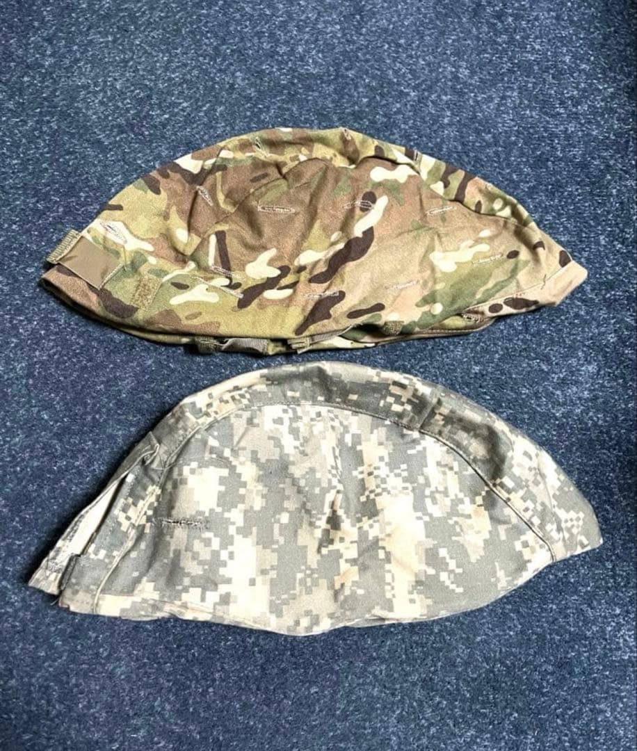 米軍実物 放出品 ACH ヘルメット & ブラケット&パット カバー2点付き L