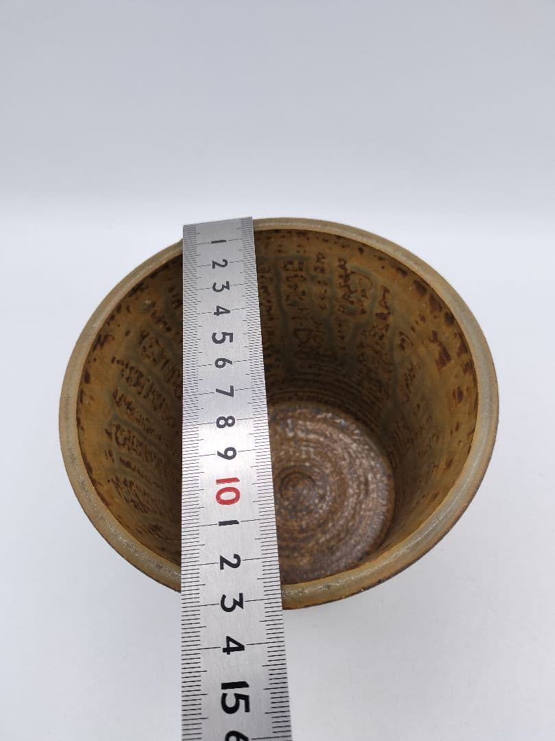 c484 建水 棒の先 遠州七窯 志戸呂 紙箱 茶道具 古物 鉄瓶煎茶道具