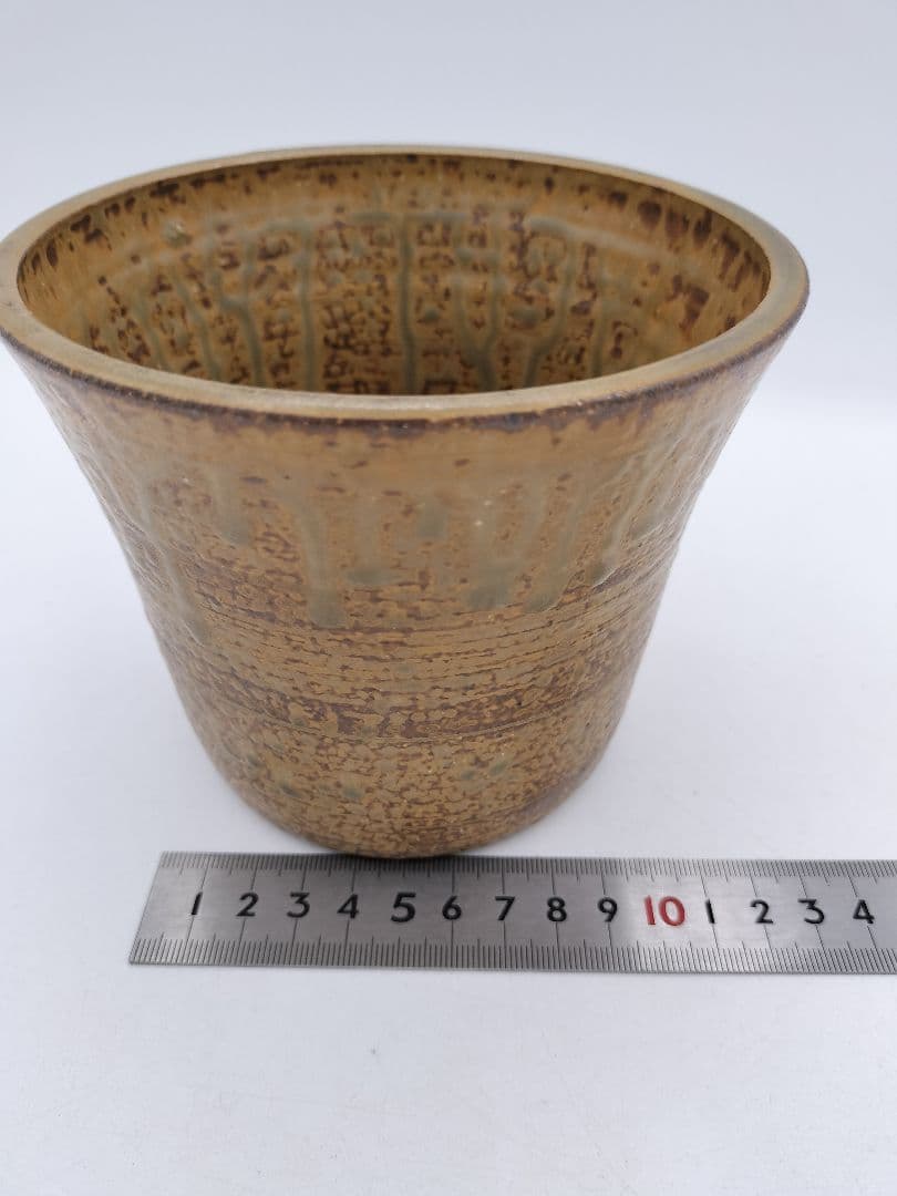 c484 建水 棒の先 遠州七窯 志戸呂 紙箱 茶道具 古物