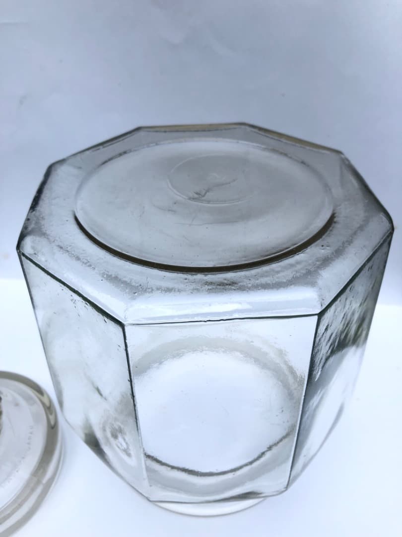 アンティーク 八角形ガラス保存容器 70年以上前の物の通販はau PAY