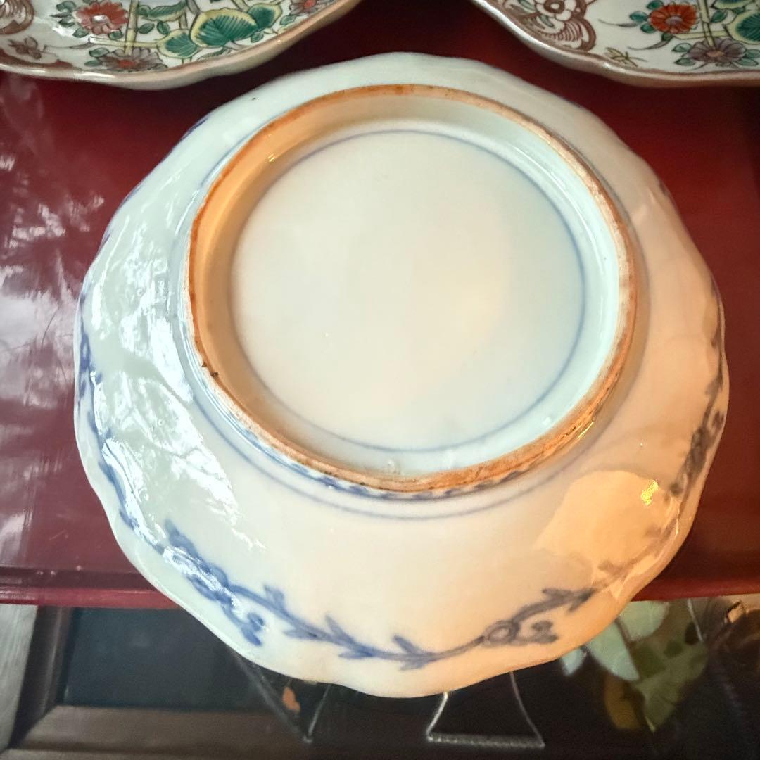 2152様感謝‼️いいとこどり‼️Dragon❌あじさい桐に蝶菊　七寸皿＆膾皿の2客