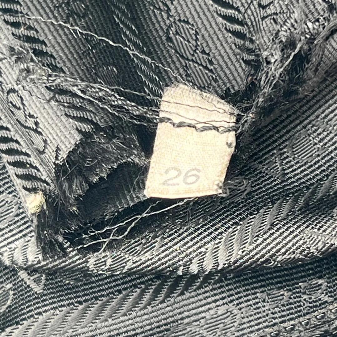 12460✨プラダ ショルダーバッグ ナイロン ダブルベルト 三角ロゴ 黒