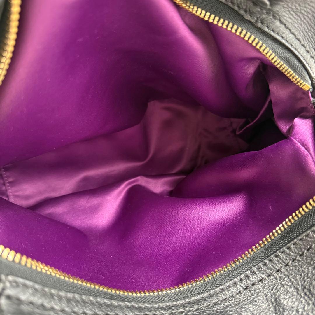 COACH マディソン マギー ショルダーバッグ ブラック レザー