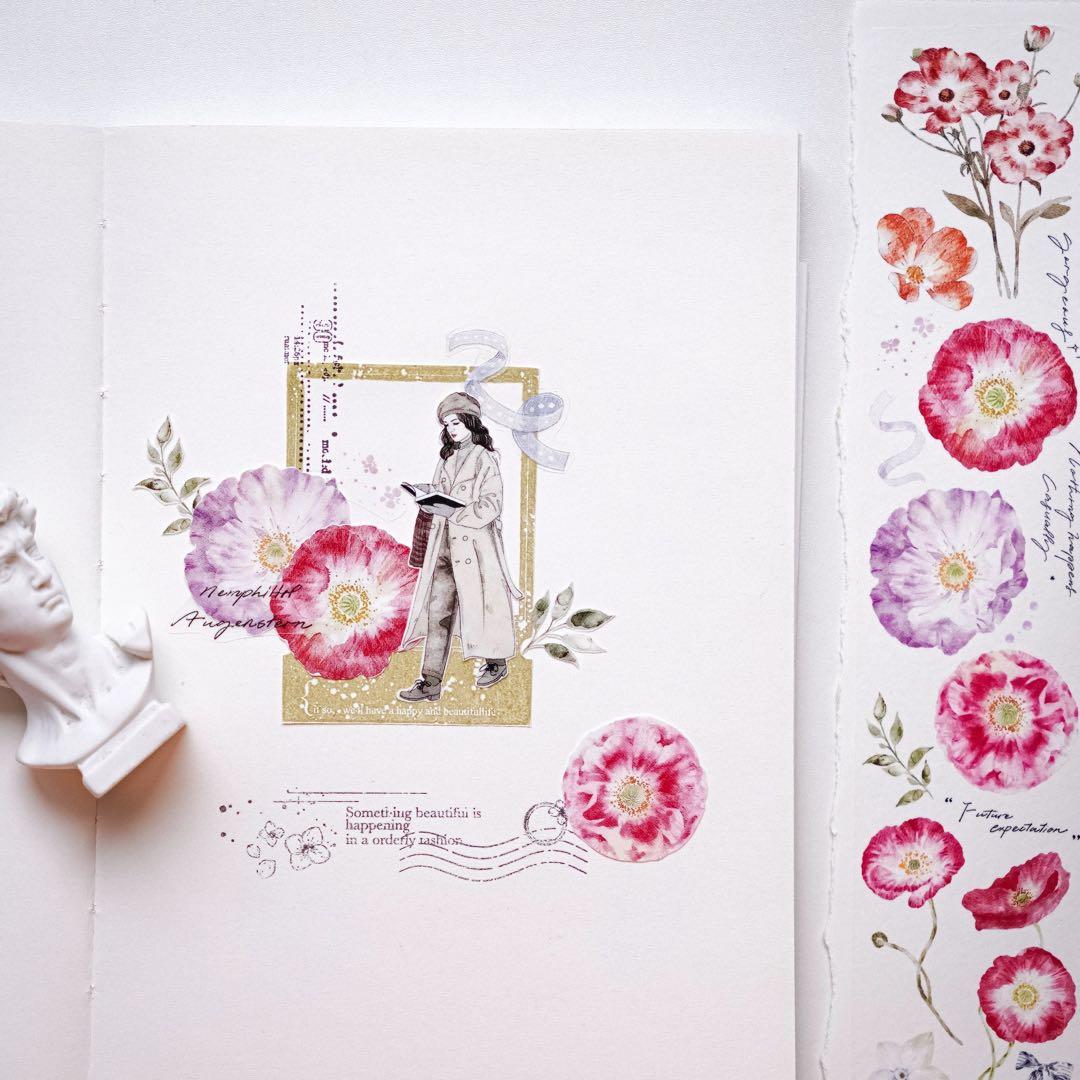 ⭐️SALE⭐️ 媛子文创《一抹春》海外マスキングテープ　マステ 【1875】