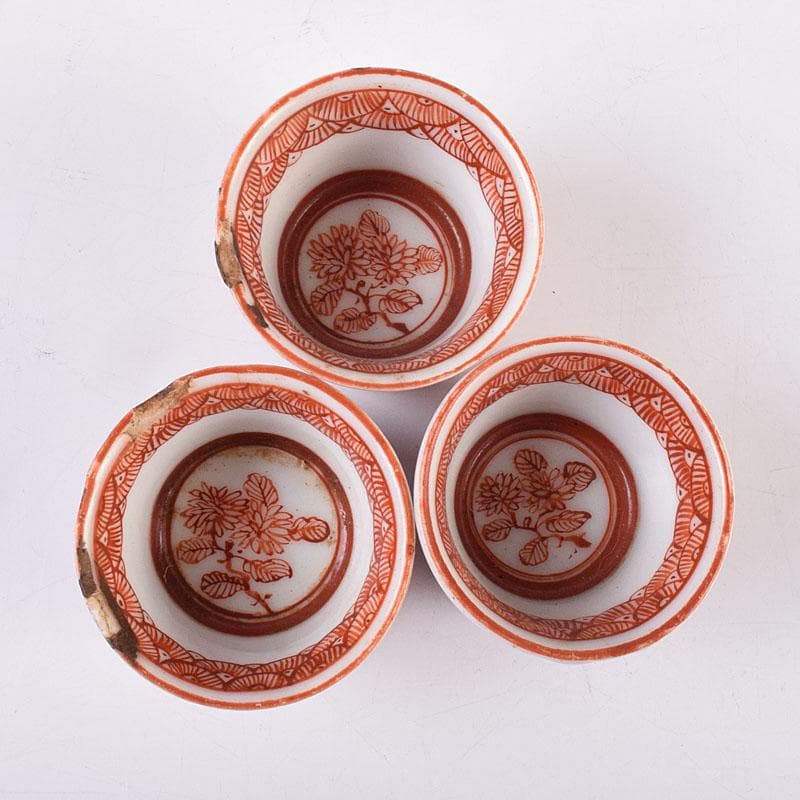 煎茶道具 赤絵宝珠文 煎茶器 五客 C R8961の通販はau PAY マーケット