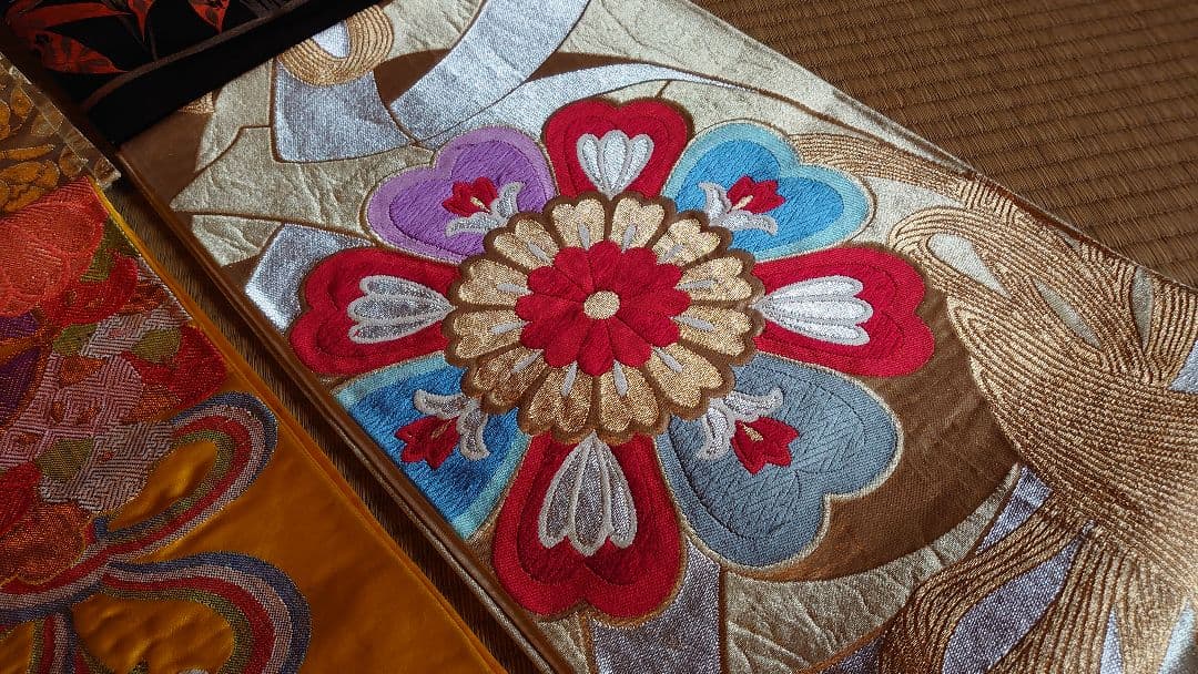 袋帯 着物 帯 刺繍 金糸 旧家 10種 10枚