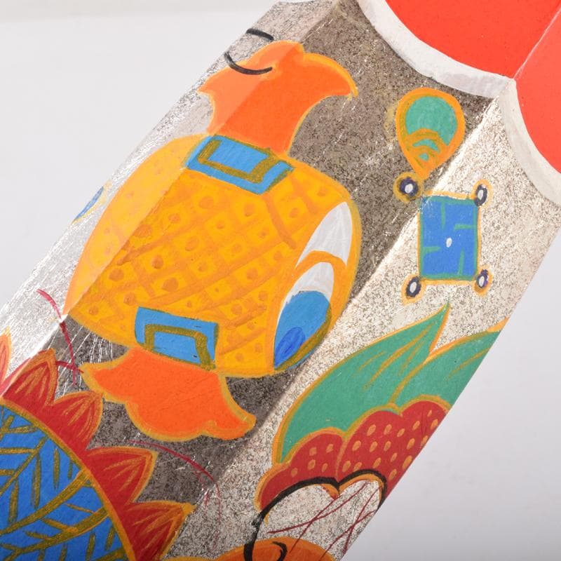 茶道具　宝尽し蒔絵　ぶりぶり香合　在銘　共箱　V　7082