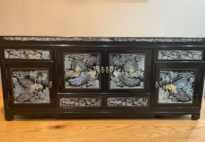 螺鈿家具棚ラックアンティーク骨董品