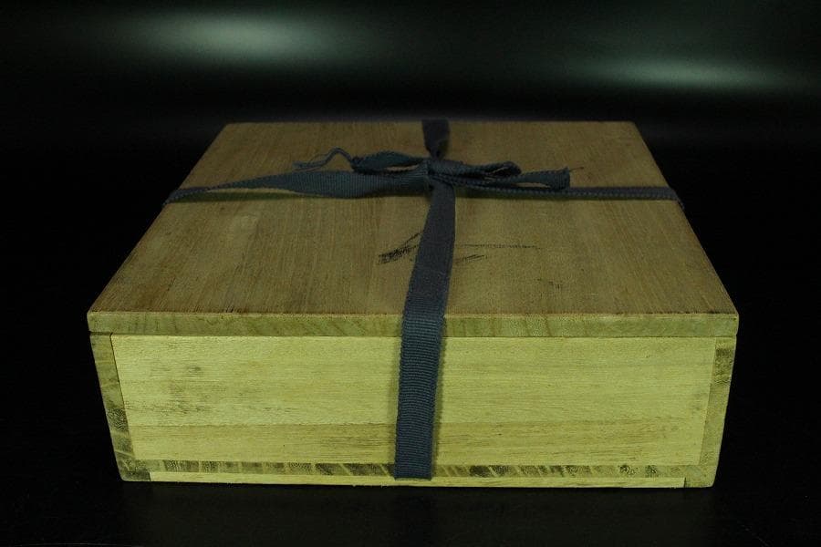 中国美術 青花 馬上武人紋 盤 φ21cm 古染付 清(K-RC962)