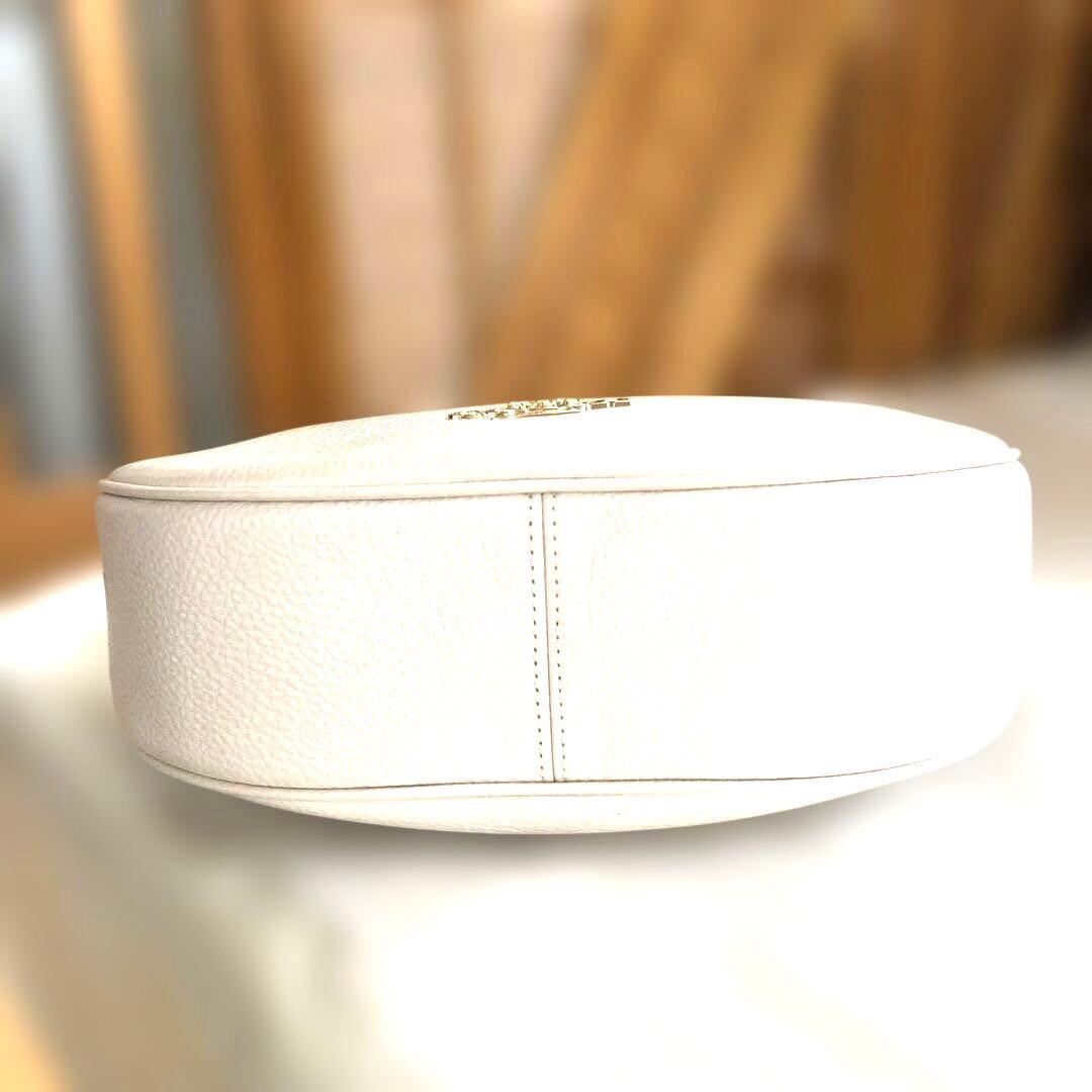 ［かなり美品］コーチ　ハーフムーン　ワンショルダー　バッグ　2way ホワイト系