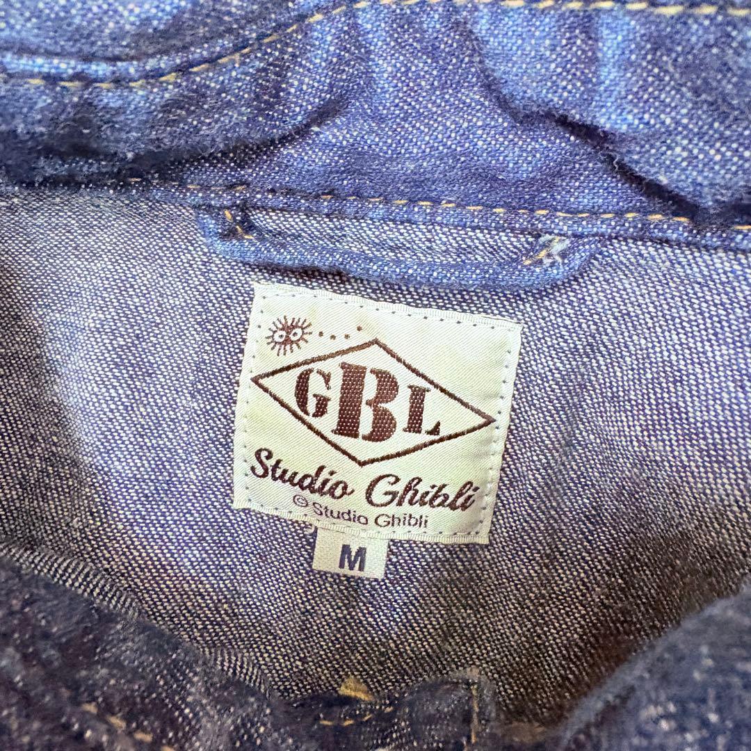 デニムシャツ ネコバスステンシル【インディゴ】 | GBL となりのトトロ
