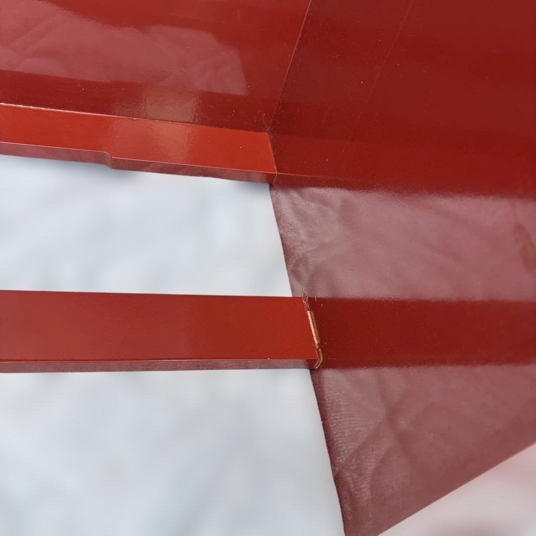 根来塗 島安汎工芸 木製文机 朱塗 昭和レトロ 古民具 学習机 - メルカリ