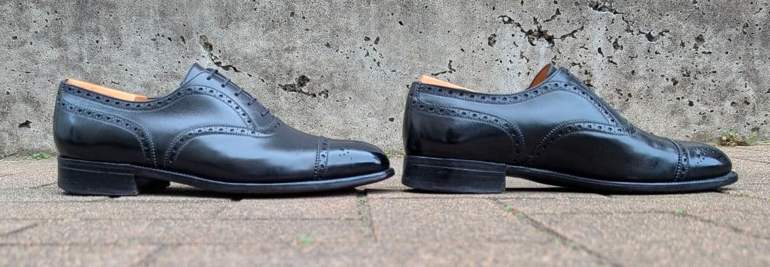 クリスマスセール！廃番品j.m.weston310セミブローグ7.5Dブラック