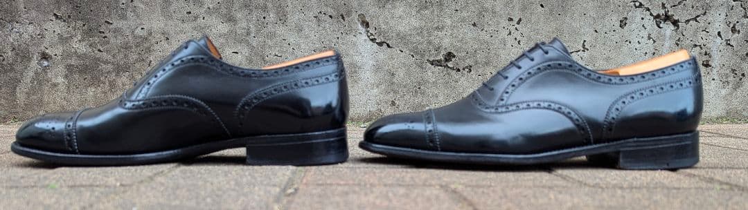 クリスマスセール！廃番品j.m.weston310セミブローグ7.5Dブラック