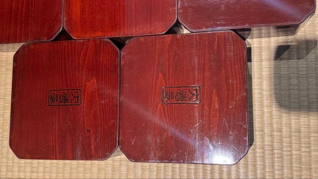 溜塗 大徳寺弁当 10客 縁高 共箱