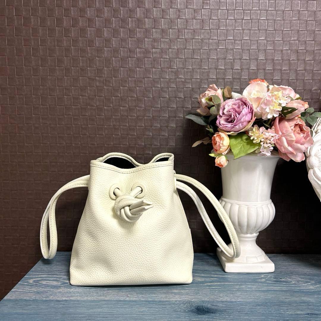 vasic bond mini アイボリー2way ショルダーバッグ
