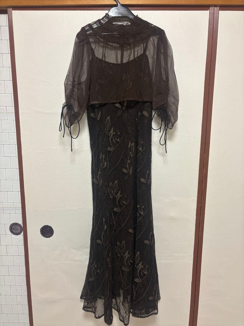 パーティードレス　シースルー　結婚式　新品タグ付き