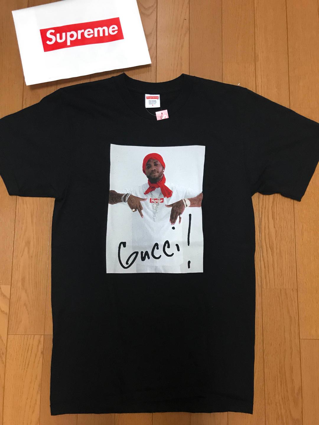 Supreme gucci mane tee Tシャツ ブラック Sサイズ 新品 Supreme FW16 Gucci Mane Tee Black Rare Trap God 1017 2016 Archive