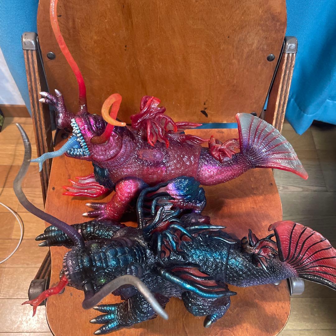 怪獣ギョー ソフビ フィギュア2体セット楳図かずおアートストーム訳あり