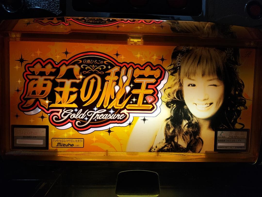 パチスロ実機】ミズホ☆安西ひろこの黄金の秘宝X【コイン不要機付き】4