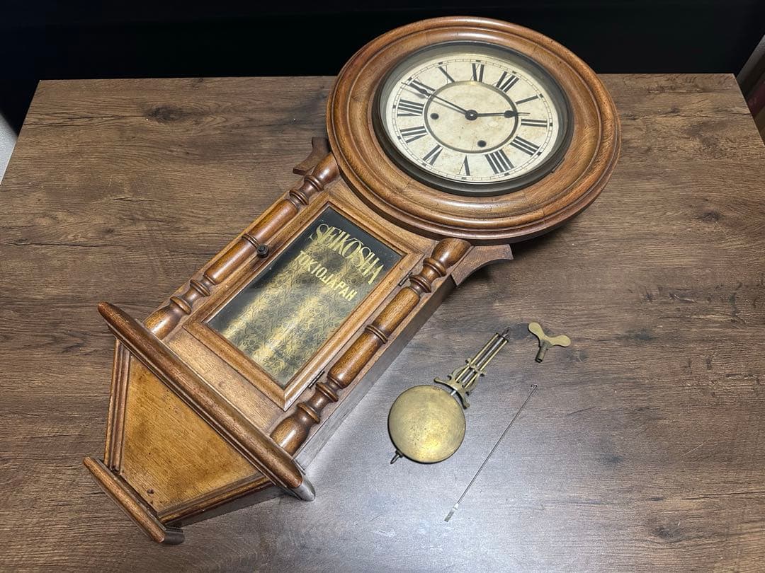 精工舎　アンティーク　ボンボン　振り子時計　85cm