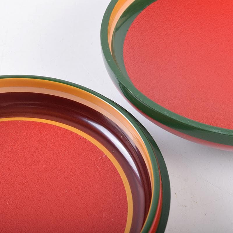 茶道具　五代　川端近左作　独楽塗香合　共箱　V　R8841