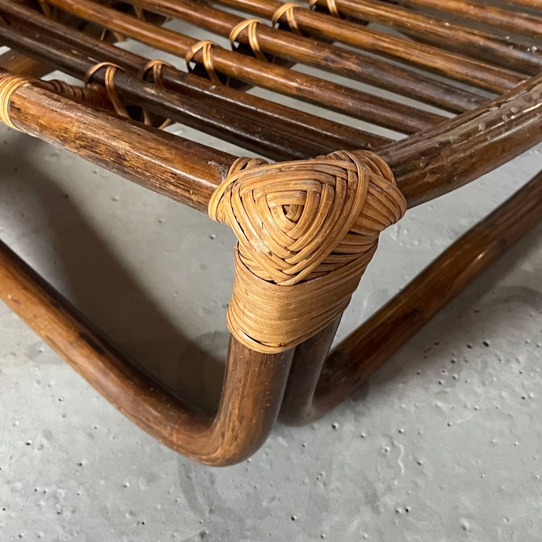 ①【マルニ木工】ラタンチェア 籐 ヴィンテージ レトロ 家具 2脚出品中！