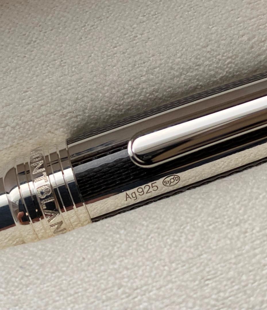 超美品 モンブラン キャップ式 ソリティアシルバーファイバー925