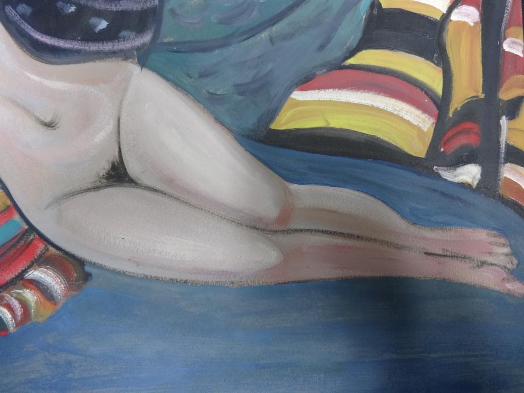 s*5様 小出楢重 横過裸婦 1930年頃 肉筆油彩画・紙本著色・美人画・洋画・